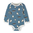 Milkbarn Luxe Stretch Long Sleeve One Piece Penguin - Princess and the Pea Boutique