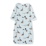 Milkbarn Luxe Stretch NB Gown & Hat Set Goose 0 - 3M - Princess and the Pea Boutique