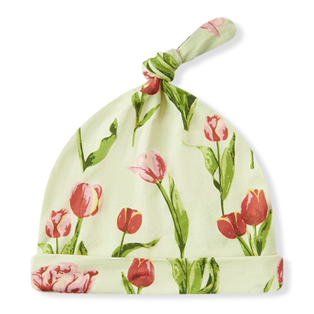 Milkbarn Luxe Stretch NB Gown & Hat Set Tulip 0 - 3M - Princess and the Pea Boutique