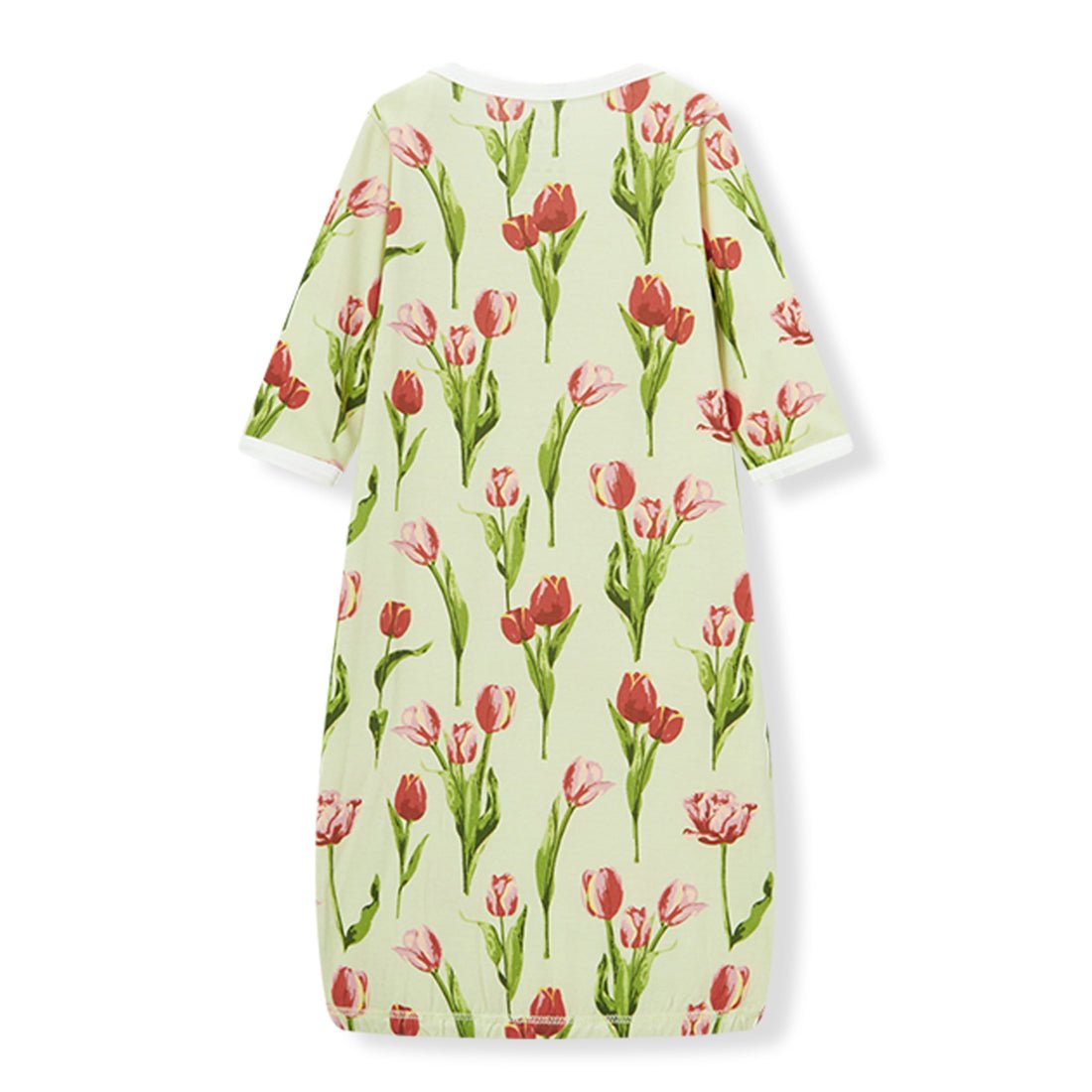 Milkbarn Luxe Stretch NB Gown & Hat Set Tulip 0 - 3M - Princess and the Pea Boutique