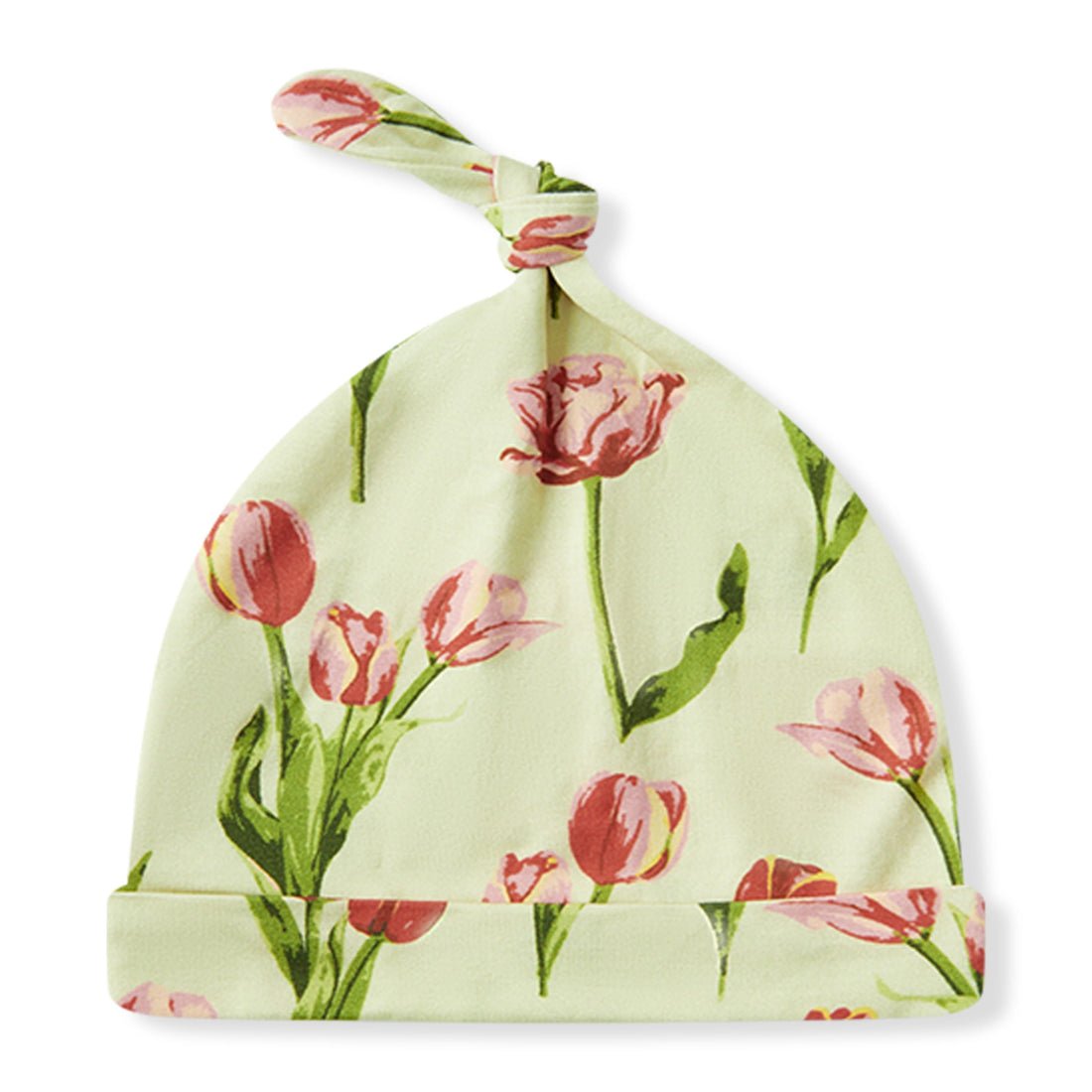 Milkbarn Luxe Stretch NB Gown & Hat Set Tulip 0 - 3M - Princess and the Pea Boutique