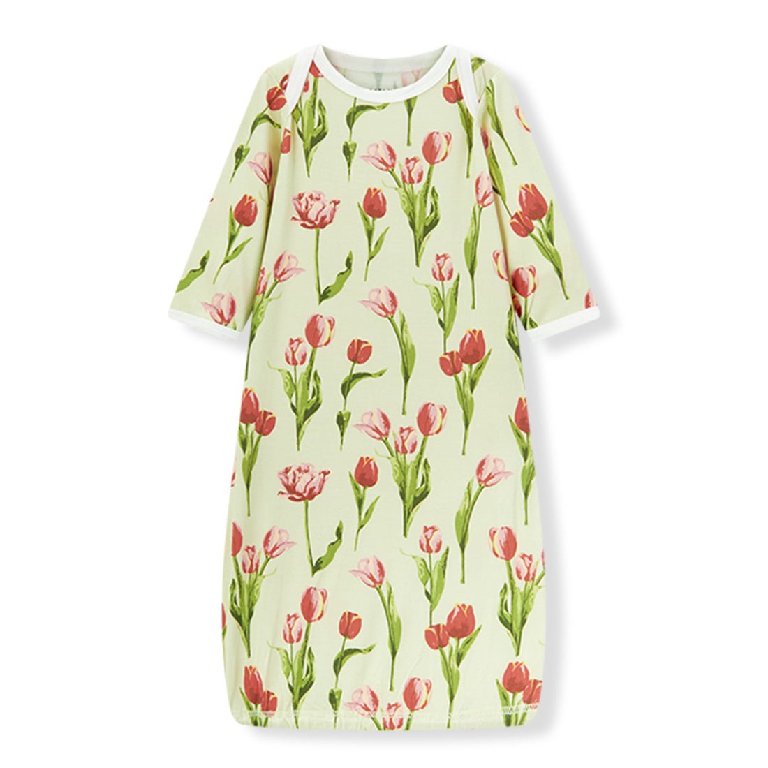 Milkbarn Luxe Stretch NB Gown & Hat Set Tulip 0 - 3M - Princess and the Pea Boutique