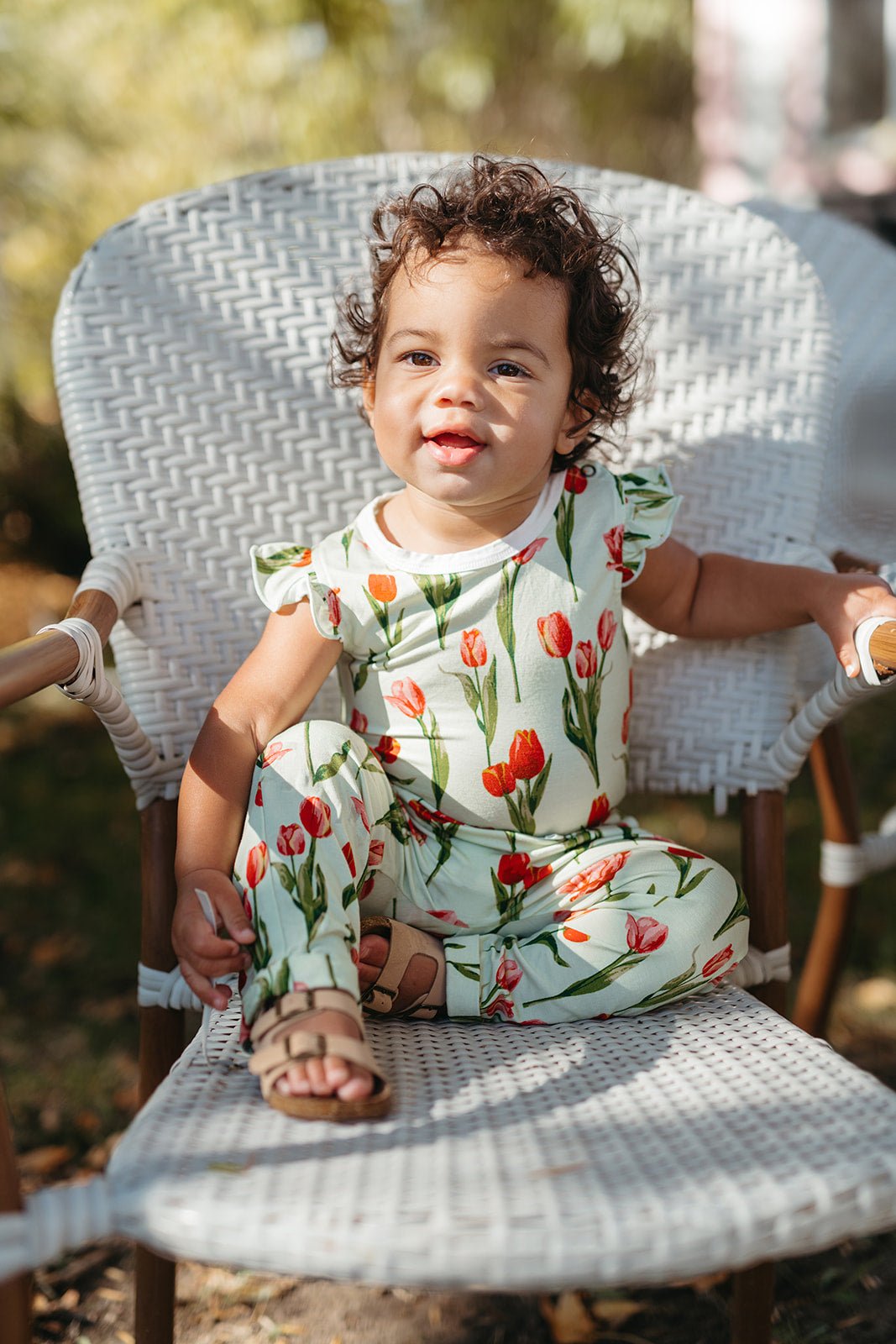 Milkbarn Luxe Stretch Ruffle One Piece Tulip - Princess and the Pea Boutique