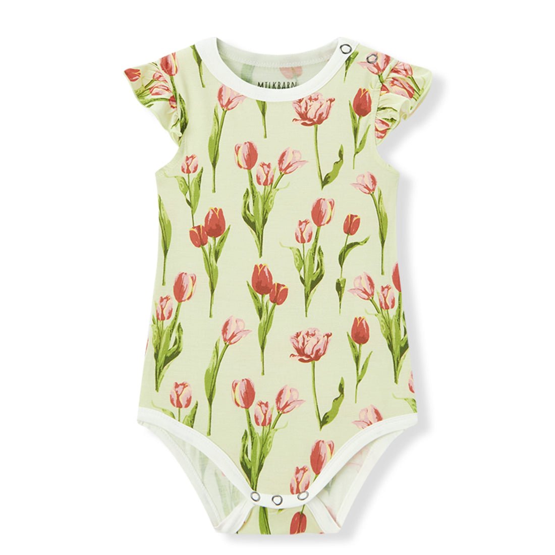 Milkbarn Luxe Stretch Ruffle One Piece Tulip - Princess and the Pea Boutique
