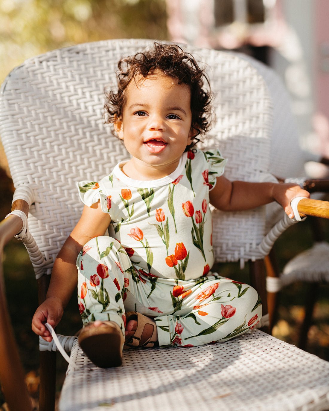 Milkbarn Luxe Stretch Ruffle One Piece Tulip - Princess and the Pea Boutique
