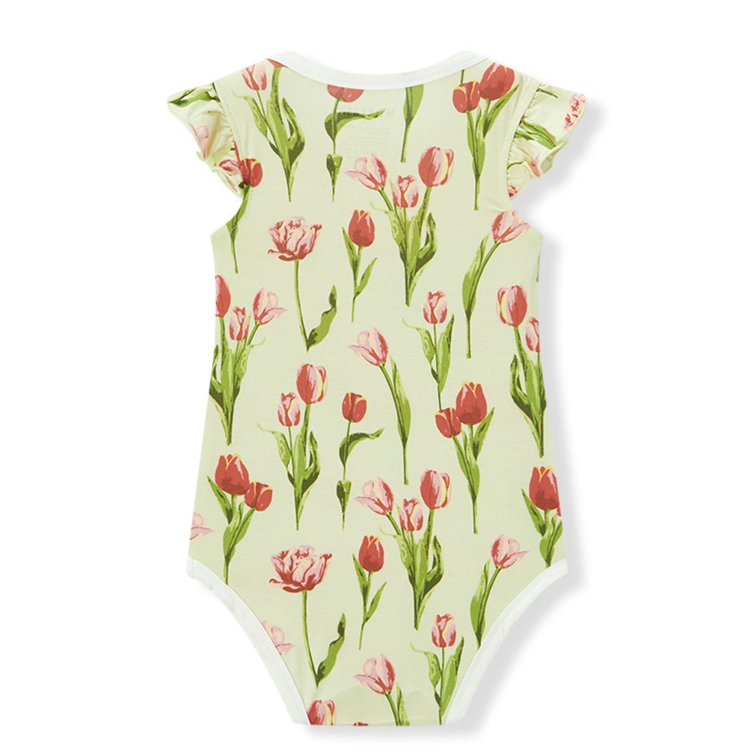Milkbarn Luxe Stretch Ruffle One Piece Tulip - Princess and the Pea Boutique