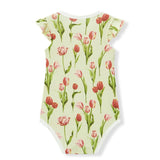 Milkbarn Luxe Stretch Ruffle One Piece Tulip - Princess and the Pea Boutique