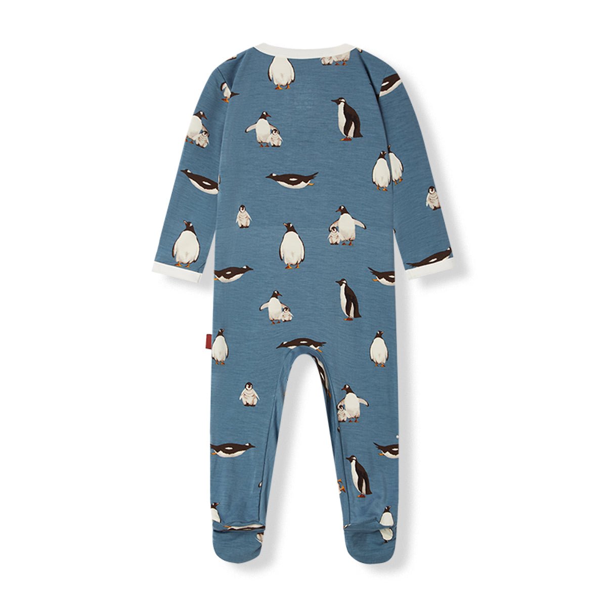 Milkbarn Luxe Stretch Zipper Footed Romper Penguin - Princess and the Pea Boutique