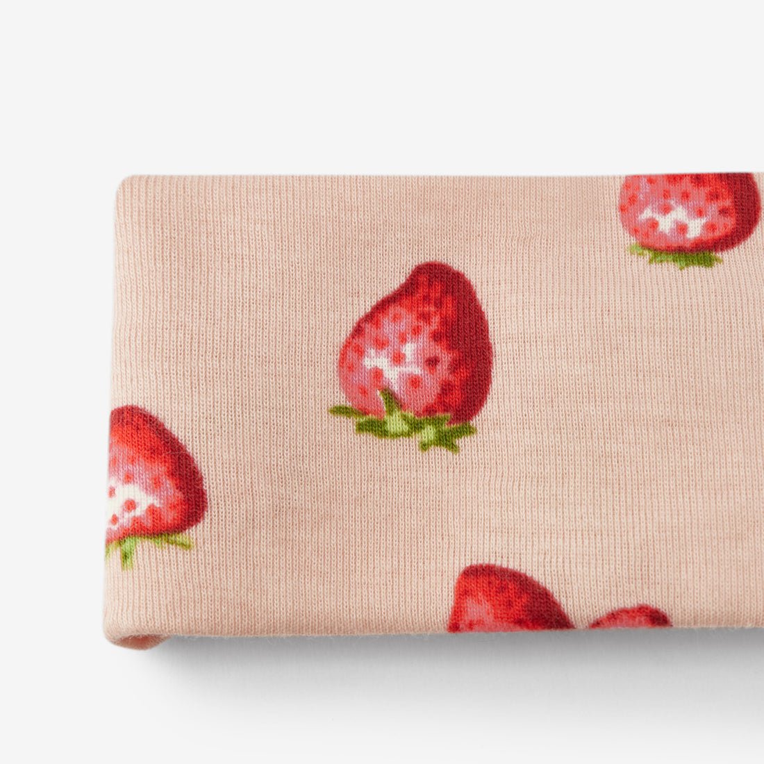 Milkbarn Organic Cotton Knotted Headband Strawberry 0 - 6M - Princess and the Pea Boutique