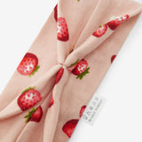 Milkbarn Organic Cotton Knotted Headband Strawberry 0 - 6M - Princess and the Pea Boutique