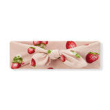 Milkbarn Organic Cotton Knotted Headband Strawberry 0 - 6M - Princess and the Pea Boutique
