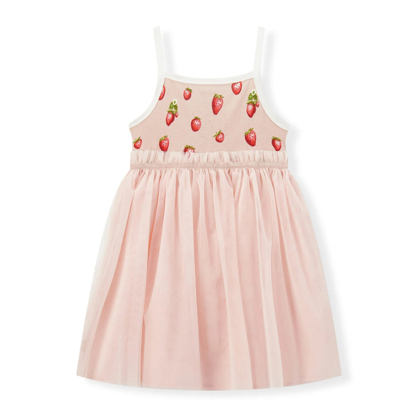 Milkbarn Organic Cotton Strawberry Ballet Dress - Princess and the Pea Boutique