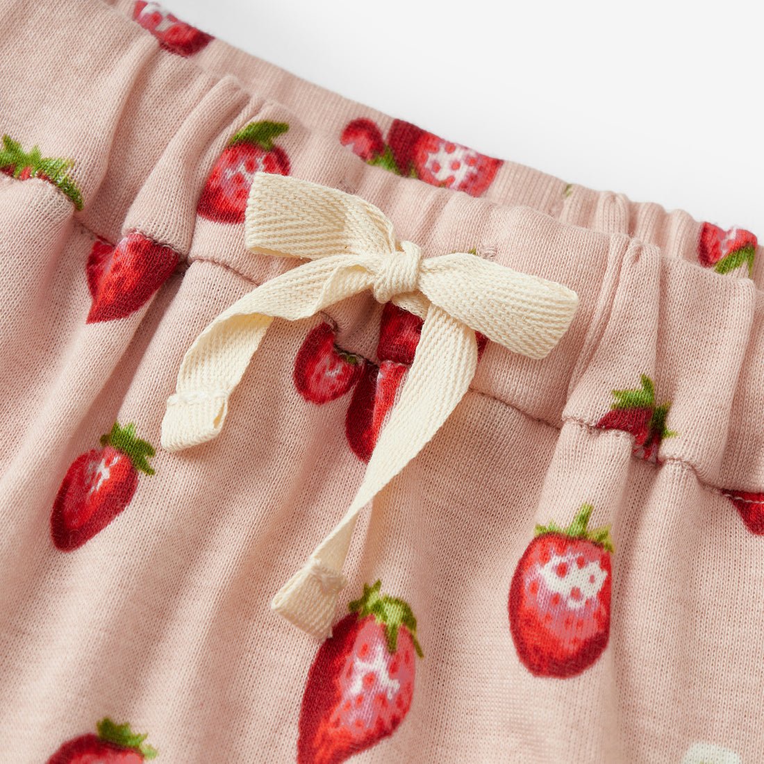 Milkbarn Strawberry Organic Cotton Jogger Pants - Princess and the Pea Boutique