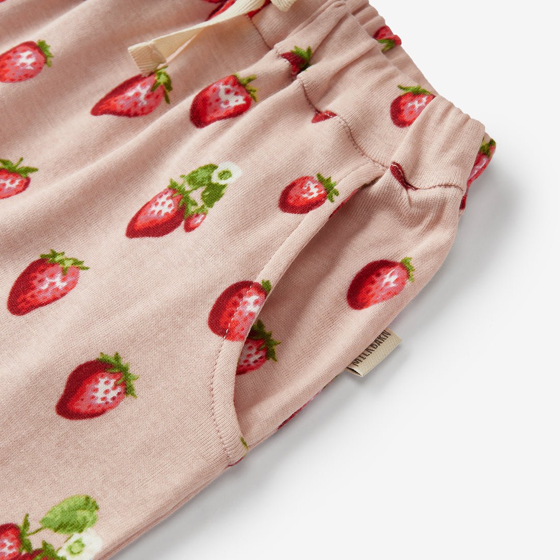 Milkbarn Strawberry Organic Cotton Jogger Pants - Princess and the Pea Boutique