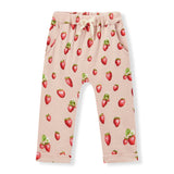 Milkbarn Strawberry Organic Cotton Jogger Pants - Princess and the Pea Boutique