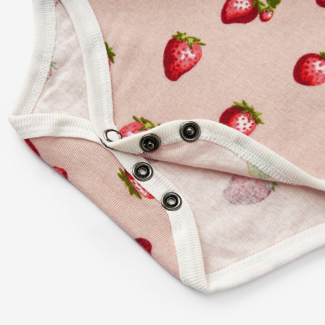 Milkbarn Strawberry Organic Cotton Ruffle One Piece - Princess and the Pea Boutique