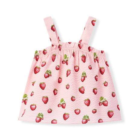 Milkbarn Strawberry Ruffle Tank and Pant Set - Princess and the Pea Boutique