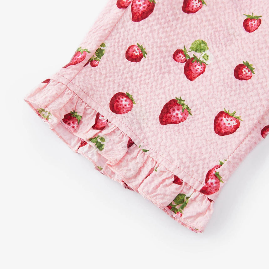 Milkbarn Strawberry Ruffle Tank and Pant Set - Princess and the Pea Boutique