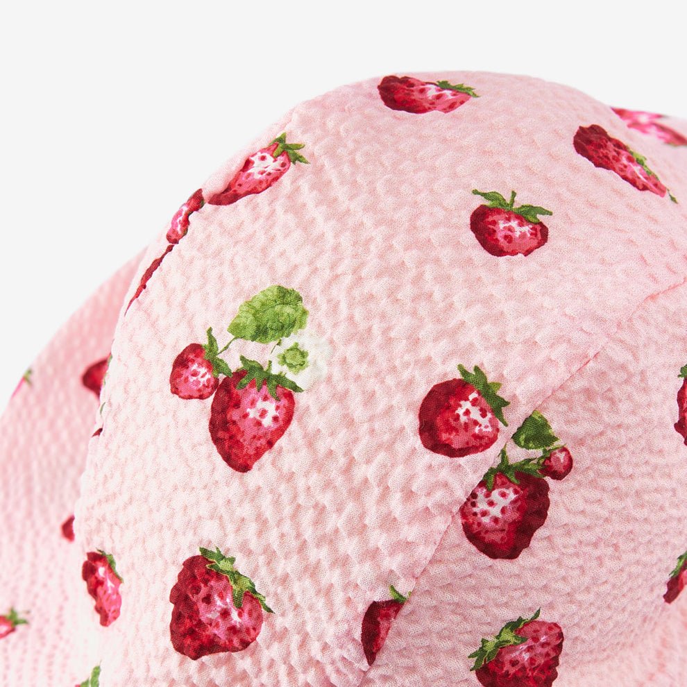 Milkbarn Strawberry Wide Brim Sun Bonnet - Princess and the Pea Boutique