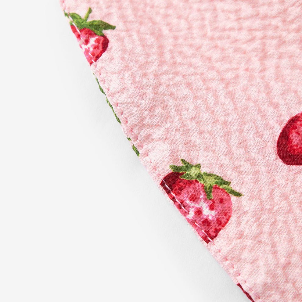 Milkbarn Strawberry Wide Brim Sun Bonnet - Princess and the Pea Boutique