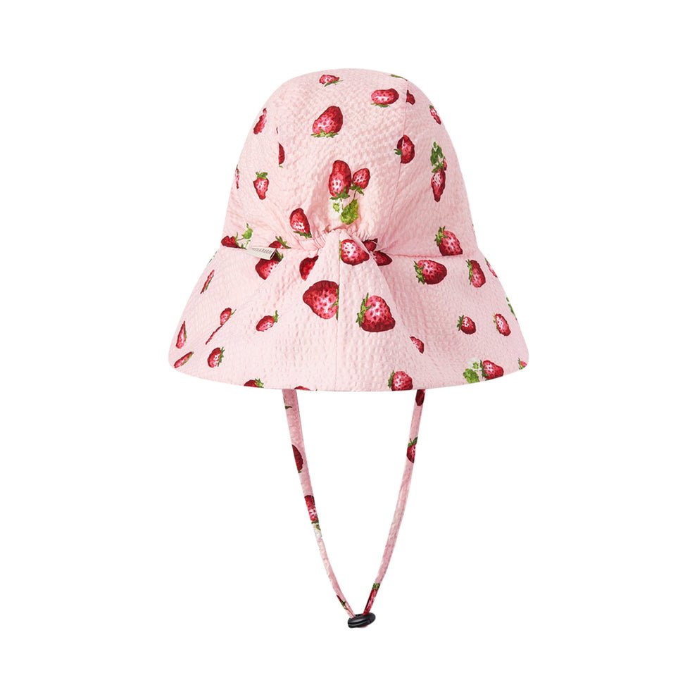 Milkbarn Strawberry Wide Brim Sun Bonnet - Princess and the Pea Boutique