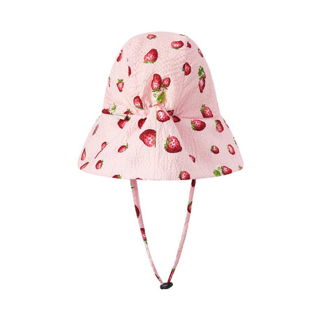 Milkbarn Strawberry Wide Brim Sun Bonnet - Princess and the Pea Boutique