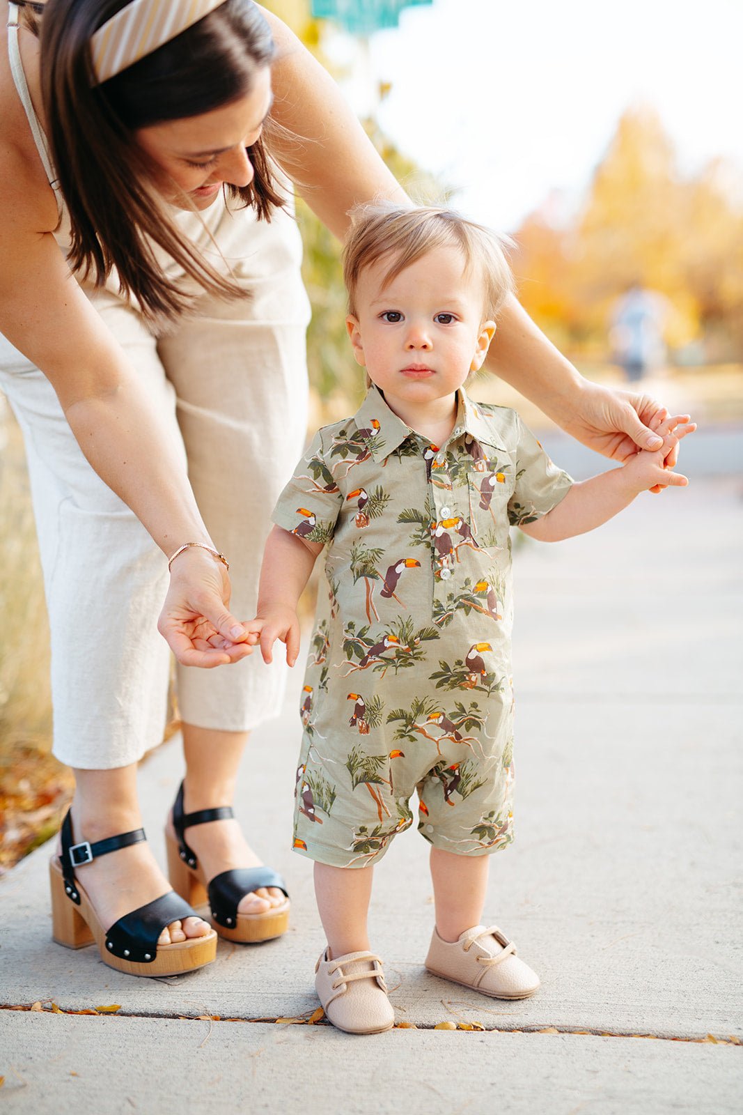 Milkbarn Toucan Collared Shortall - Princess and the Pea Boutique