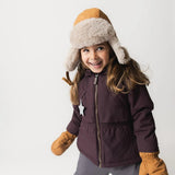 Mini A Ture - Algeana fleece lined winter jacket - Fudge aubergine - Princess and the Pea Boutique