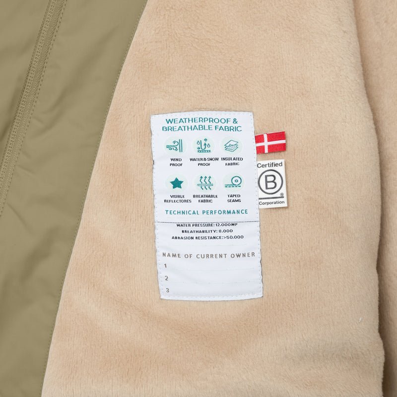 Mini A Ture - Wang fleece lined winter jacket - Aloe green - Princess and the Pea Boutique