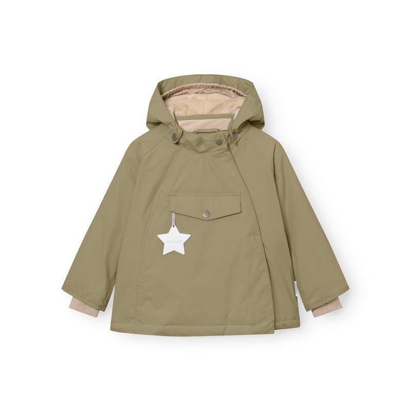 Mini A Ture - Wang fleece lined winter jacket - Aloe green - Princess and the Pea Boutique