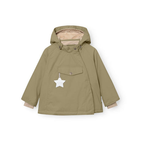 Mini A Ture - Wang fleece lined winter jacket - Aloe green - Princess and the Pea Boutique