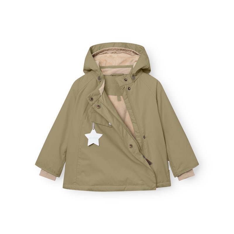 Mini A Ture - Wang fleece lined winter jacket - Aloe green - Princess and the Pea Boutique