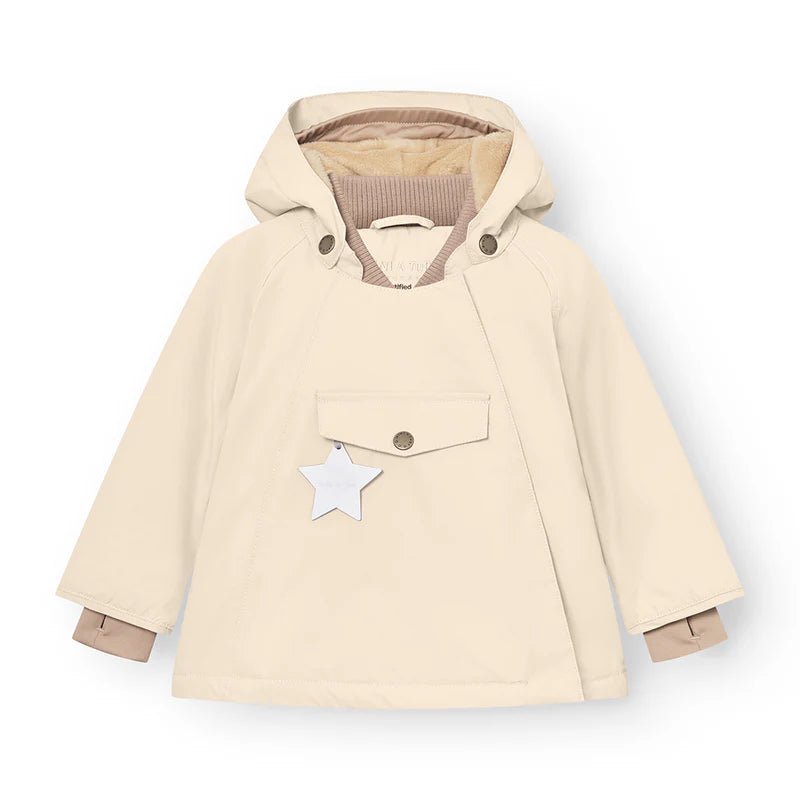 Mini A Ture - Wang fleece lined winter jacket - Angora cream - Princess and the Pea Boutique