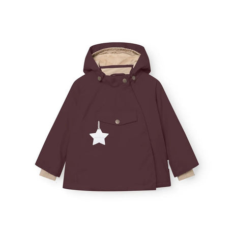 Mini A Ture - Wang fleece lined winter jacket - Fudge aubergine - Princess and the Pea Boutique