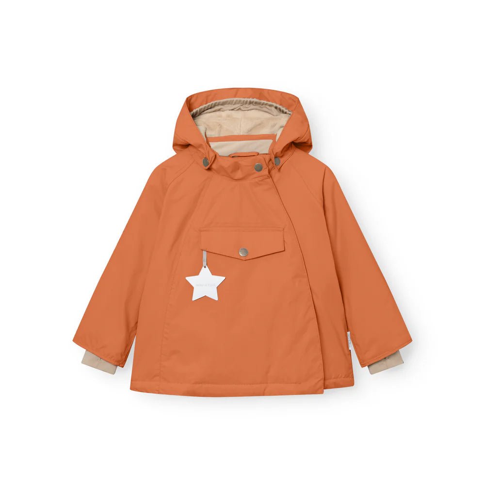 Mini A Ture - Wang fleece lined winter jacket - Leather brown - Princess and the Pea Boutique