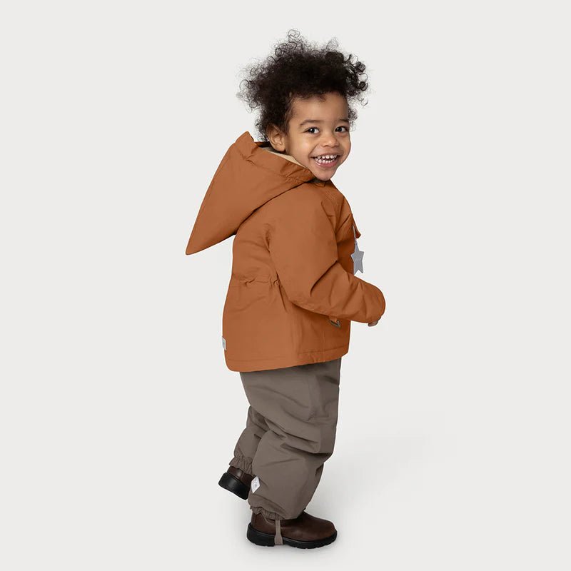 Mini A Ture - Wang fleece lined winter jacket - Pecan brown - Princess and the Pea Boutique