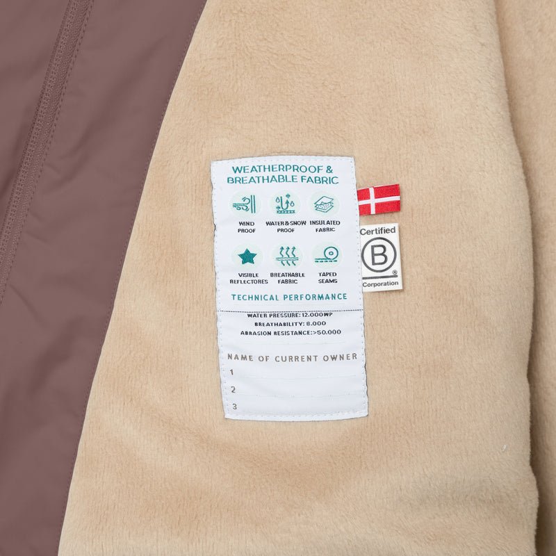 Mini A Ture - Wang fleece lined winter jacket - Peppercorn plum - Princess and the Pea Boutique