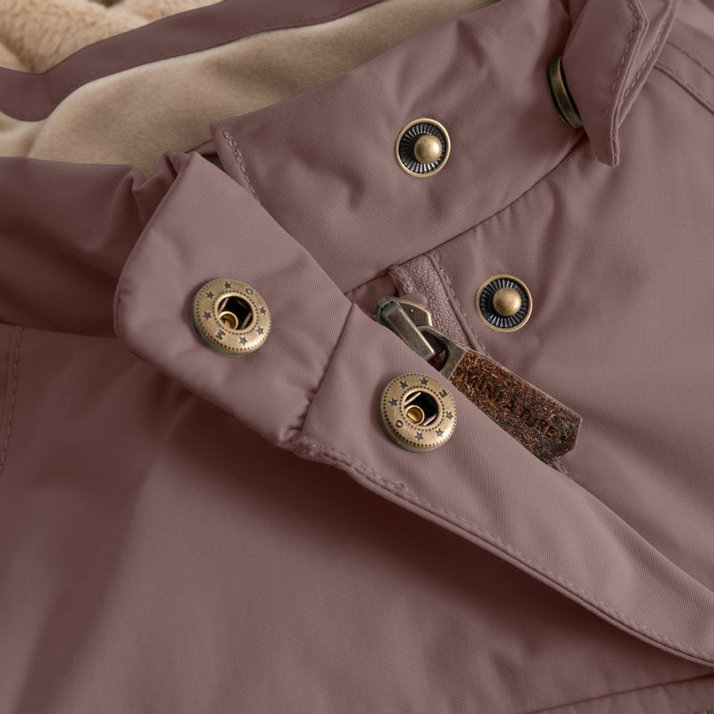 Mini A Ture - Wang fleece lined winter jacket - Peppercorn plum - Princess and the Pea Boutique