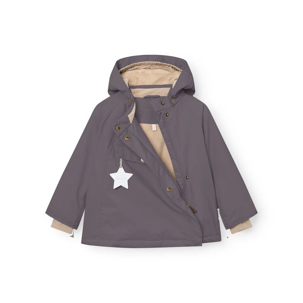 Mini A Ture - Wang fleece lined winter jacket - Plum kitten - Princess and the Pea Boutique