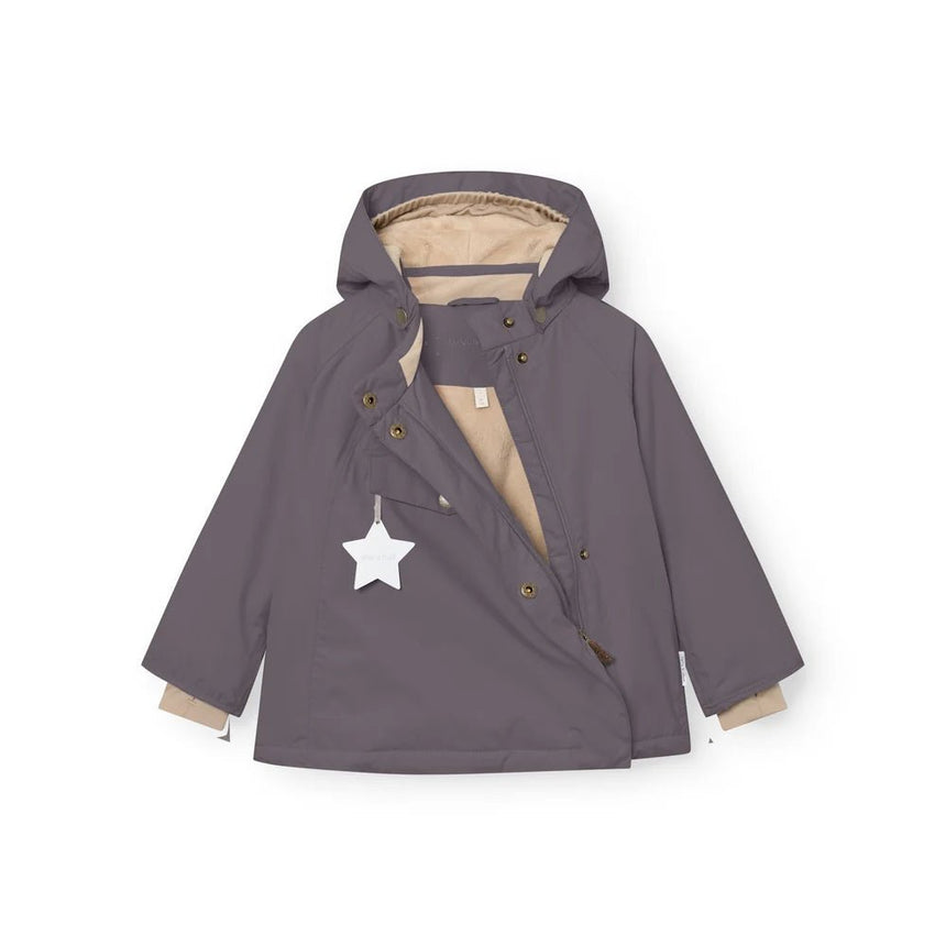 Mini A Ture - Wang fleece lined winter jacket - Plum kitten - Princess and the Pea Boutique