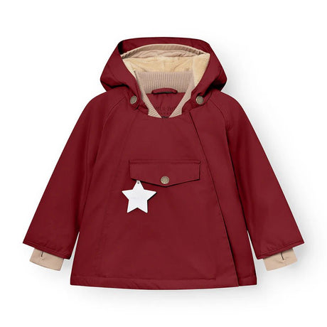 Mini A Ture - Wang fleece lined winter jacket - Red merlot - Princess and the Pea Boutique