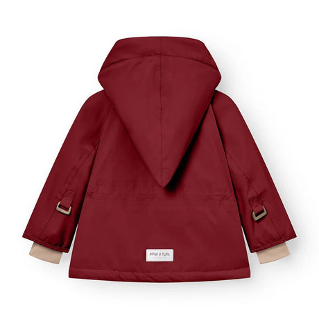 Mini A Ture - Wang fleece lined winter jacket - Red merlot - Princess and the Pea Boutique