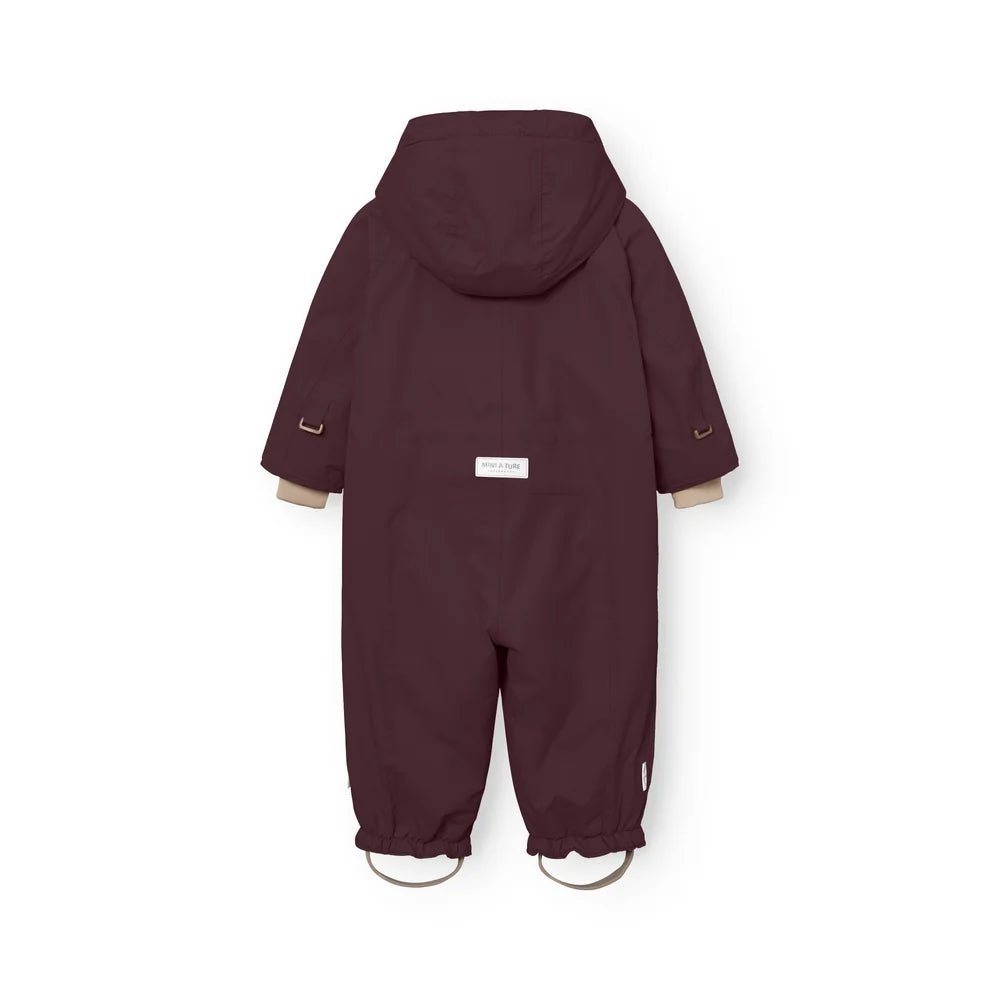 Mini A Ture - Wisti fleece lined snowsuit - Fudge aubergine - Princess and the Pea Boutique