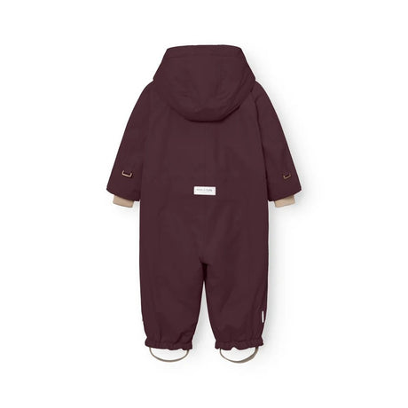 Mini A Ture - Wisti fleece lined snowsuit - Fudge aubergine - Princess and the Pea Boutique