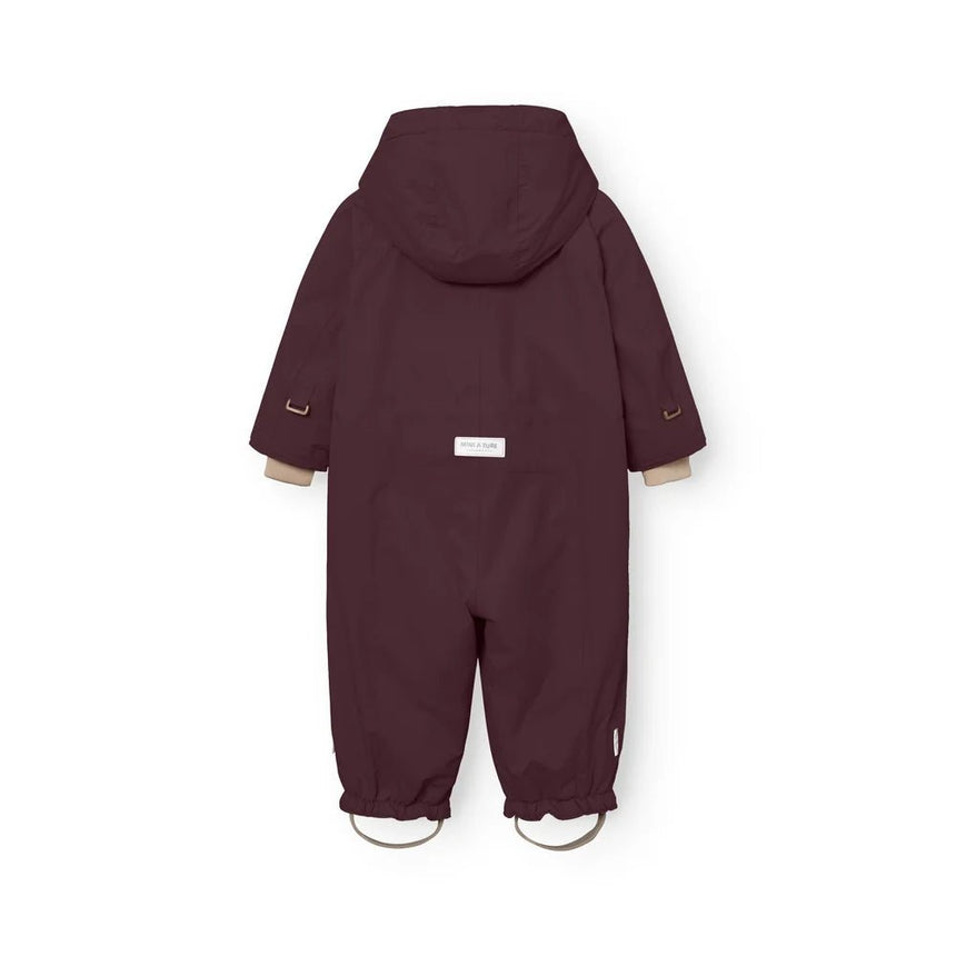 Mini A Ture - Wisti fleece lined snowsuit - Fudge aubergine - Princess and the Pea Boutique