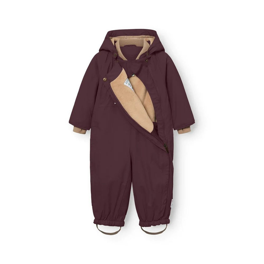 Mini A Ture - Wisti fleece lined snowsuit - Fudge aubergine - Princess and the Pea Boutique
