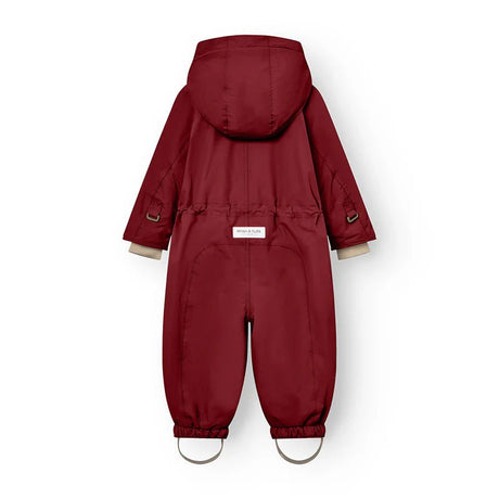 Mini A Ture - Wisti fleece lined snowsuit - Red merlot - Princess and the Pea Boutique