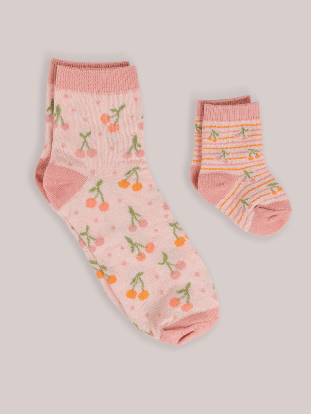 Mini Me Socks Sets Cherry Cute by Doodle By Meg - Princess and the Pea Boutique