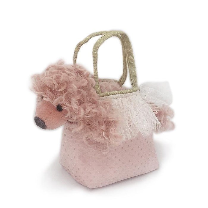 MON AMI - Pink Poodle Plush Toy In Purse Paris | - Princess and the Pea Boutique