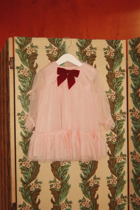 Konges Slojd Bow Dress - Creole Pink